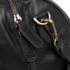 Justified Max Leren Reistas Weekendtas Black -Mode Tassen justified max leren reistas weekendtas black justified 797055