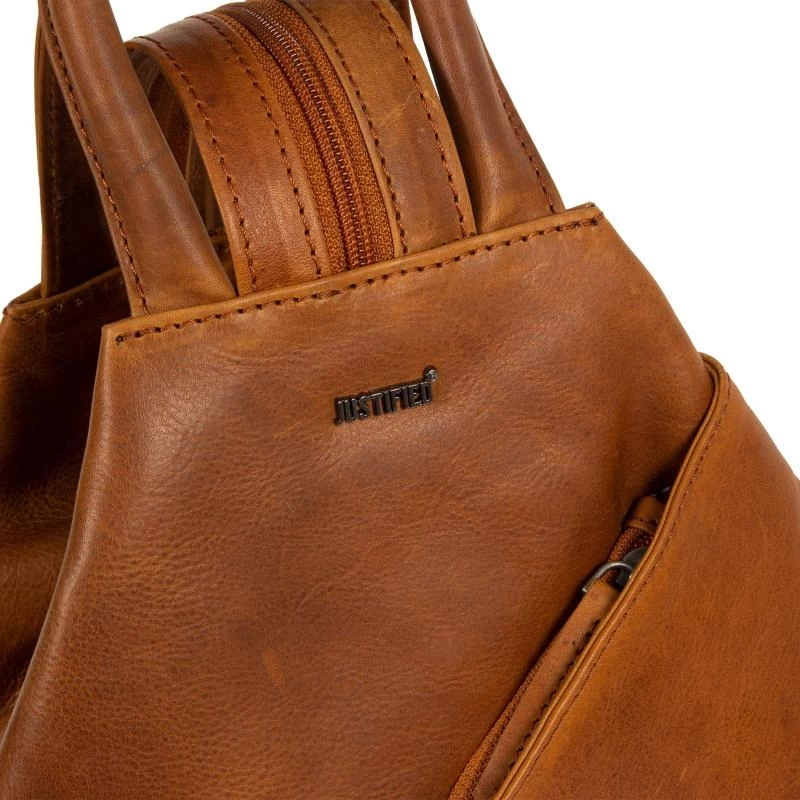 Justified Nynke Rugzak - Schoudertas Cognac 10 Justified Nynke Rugzak - Schoudertas Cognac - Afbeelding 8
