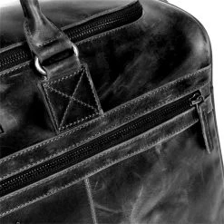 Justified Voyage Leren Reistas Black -Mode Tassen justified voyage leren reistas black justified 754713