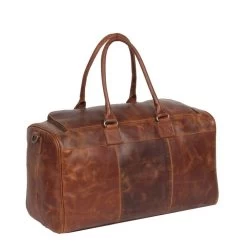 Justified Voyage Leren Reistas Cognac -Mode Tassen justified voyage leren reistas cognac justified 917361