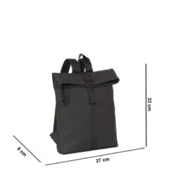 New Rebels Mart S Waterproof Flap Rugzak Black -Mode Tassen new rebels mart s waterproof flap rugzak black new rebels 281994