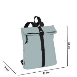 New Rebels Mart S Waterproof Flap Rugzak Soft Blue -Mode Tassen new rebels mart s waterproof flap rugzak soft blue new rebels 475078