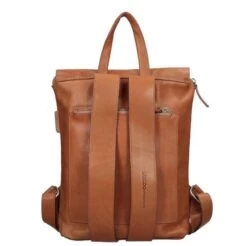 Saccoo Sica L Rugzak Cognac -Mode Tassen saccoo sica l rugzak cognac saccoo 510638