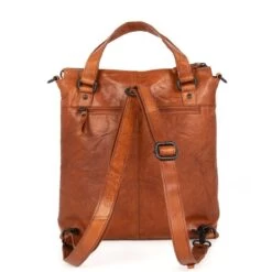 Spikes & Sparrow Bronco Rugzak / Schoudertas Cognac -Mode Tassen spikes sparrow bronco rugzak schoudertas cognac spikes sparrow 161267