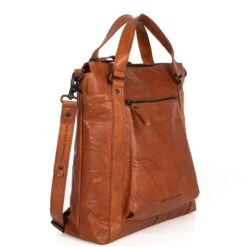 Spikes & Sparrow Bronco Rugzak / Schoudertas Cognac -Mode Tassen spikes sparrow bronco rugzak schoudertas cognac spikes sparrow 851618