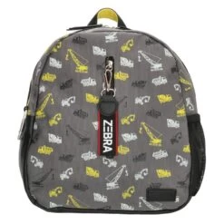 Zebra Trends Rugzak Boys Bouwen Lichtgrijs
