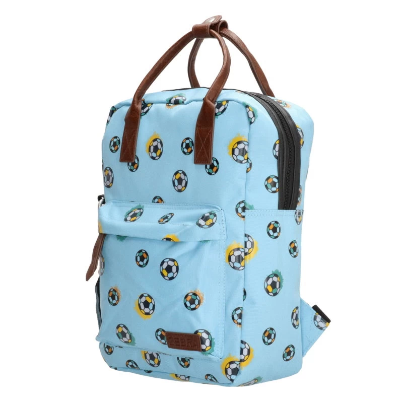 Zebra Trends Rugzak Boys Voetbal Blauw 4 Zebra Trends Rugzak Boys Voetbal Blauw - Afbeelding 2