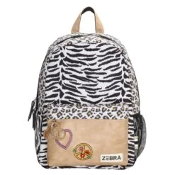 Zebra Trends Rugzak Girls L Tiger Leopard Beige