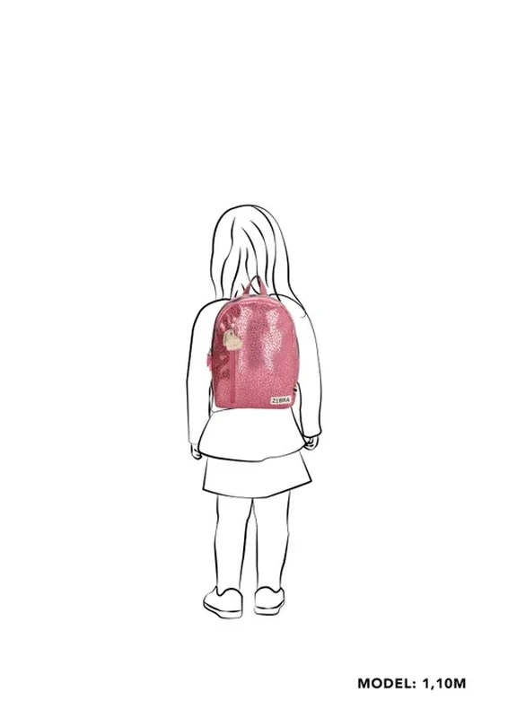 Zebra Trends Rugzak M Girls Pink Metallic Leopard 4 Zebra Trends Rugzak M Girls Pink Metallic Leopard - Afbeelding 2