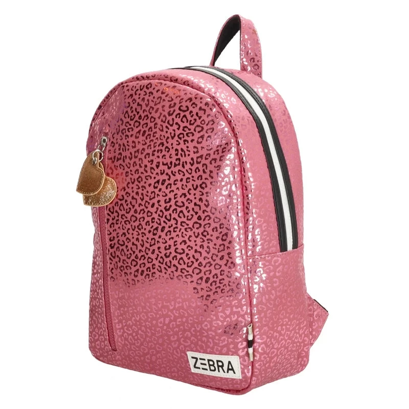 Zebra Trends Rugzak M Girls Pink Metallic Leopard 5 Zebra Trends Rugzak M Girls Pink Metallic Leopard - Afbeelding 3